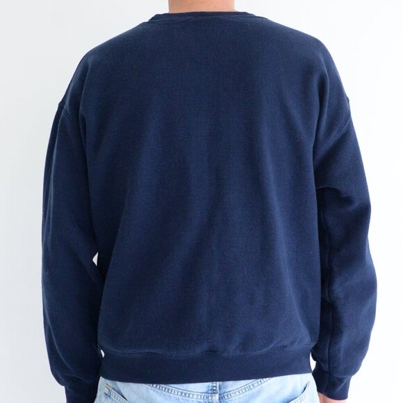 Vintage MV Sport Parkside Store Navy Crew Neck Sweater L Made In Honduras Size L - Picture 3 of 9
